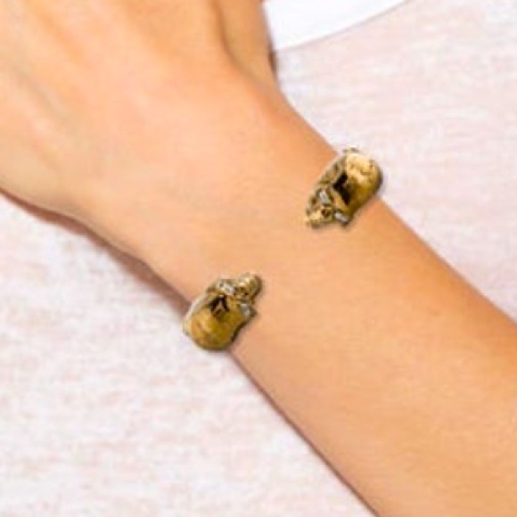 Jennifer Fisher Large Double Skull Vertebrae cuff bracelet - Picture 2 of 3